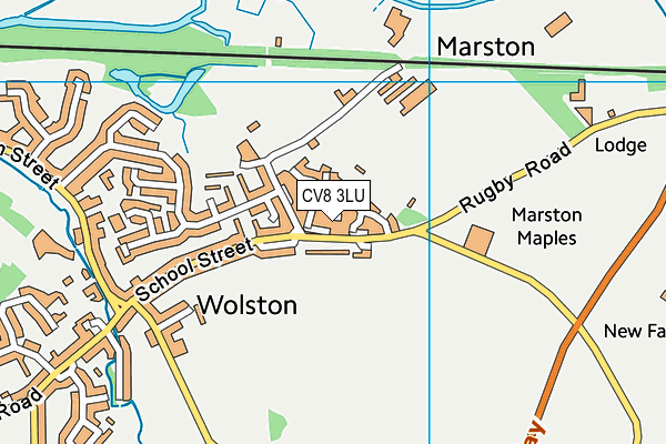 CV8 3LU map - OS VectorMap District (Ordnance Survey)