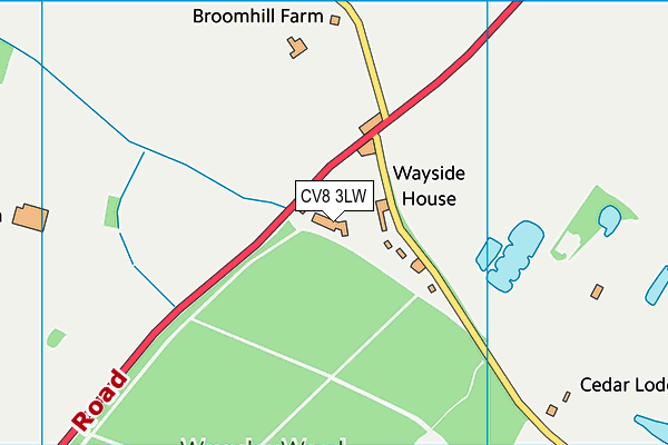 CV8 3LW map - OS VectorMap District (Ordnance Survey)