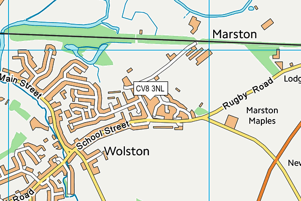 CV8 3NL map - OS VectorMap District (Ordnance Survey)