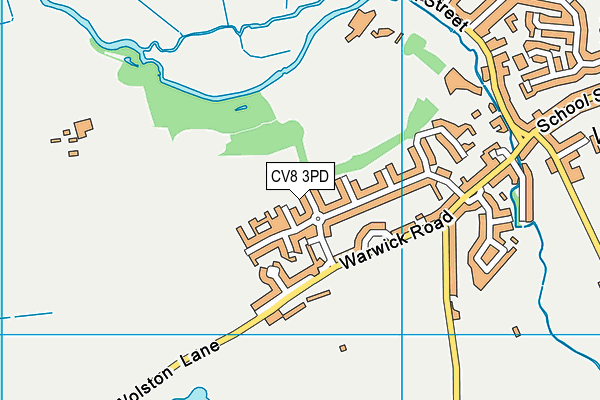 CV8 3PD map - OS VectorMap District (Ordnance Survey)