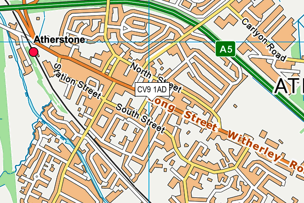 Map of ATHERSTONE GARAGE LIMITED at district scale