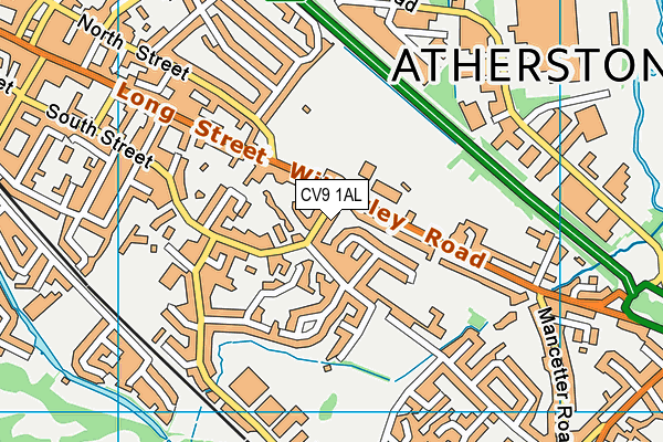CV9 1AL map - OS VectorMap District (Ordnance Survey)