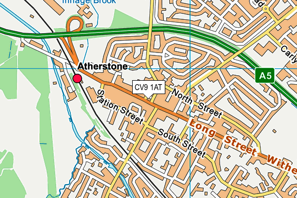 Map of ATHERSTONE NATURAL NAIL CARE LIMITED at district scale