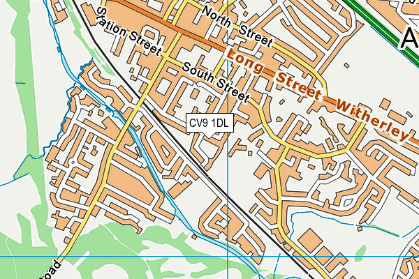 CV9 1DL map - OS VectorMap District (Ordnance Survey)
