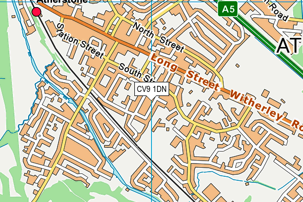CV9 1DN map - OS VectorMap District (Ordnance Survey)