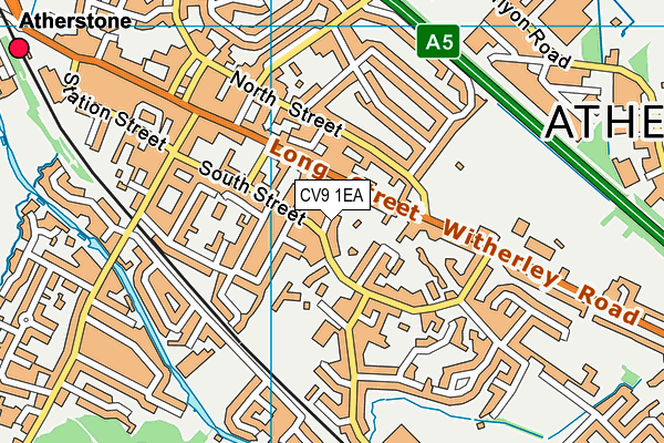 CV9 1EA map - OS VectorMap District (Ordnance Survey)