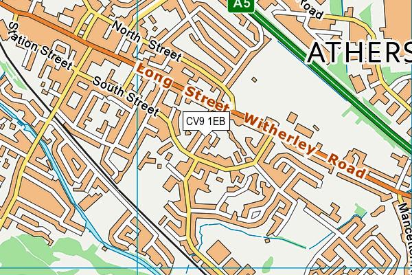 CV9 1EB map - OS VectorMap District (Ordnance Survey)