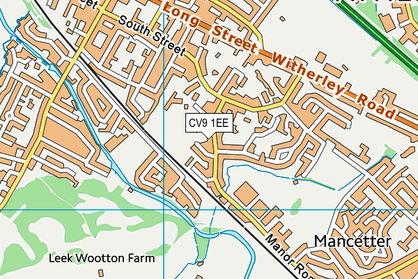 CV9 1EE map - OS VectorMap District (Ordnance Survey)