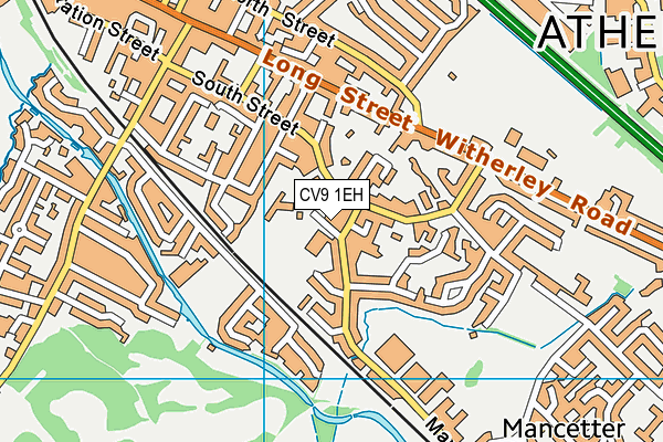 CV9 1EH map - OS VectorMap District (Ordnance Survey)