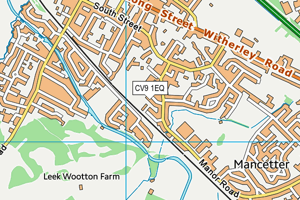CV9 1EQ map - OS VectorMap District (Ordnance Survey)