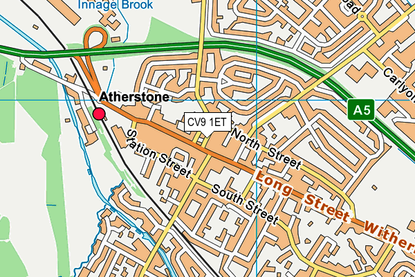 Map of MANOR ROAD (ATHERSTONE) MANAGEMENT COMPANY LIMITED at district scale