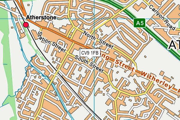 CV9 1FB map - OS VectorMap District (Ordnance Survey)