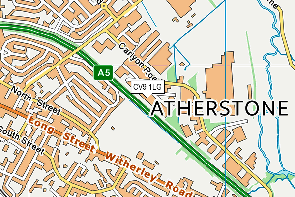 Map of ATHERSTONE GARAGE SERVICE CENTRE LIMITED at district scale
