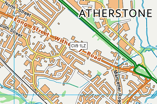 The Queen Elizabeth Academy map (CV9 1LZ) - OS VectorMap District (Ordnance Survey)