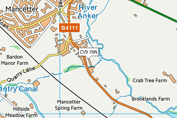 CV9 1NN map - OS VectorMap District (Ordnance Survey)