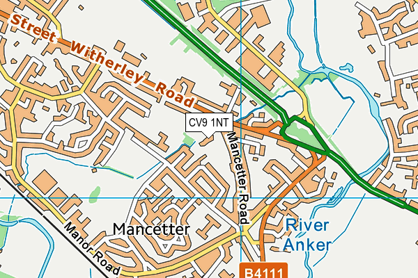 CV9 1NT map - OS VectorMap District (Ordnance Survey)