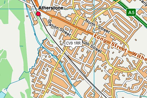 CV9 1RR map - OS VectorMap District (Ordnance Survey)