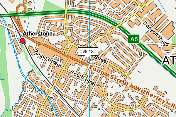 CV9 1SD map - OS VectorMap District (Ordnance Survey)