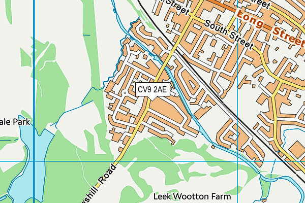 CV9 2AE map - OS VectorMap District (Ordnance Survey)