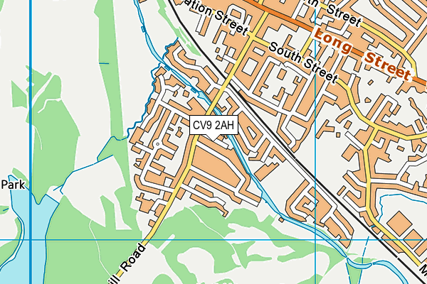 CV9 2AH map - OS VectorMap District (Ordnance Survey)