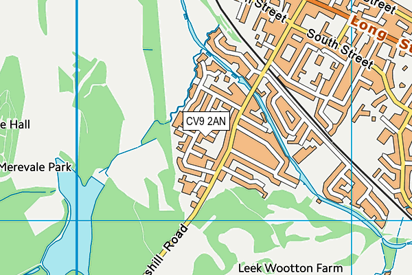 CV9 2AN map - OS VectorMap District (Ordnance Survey)