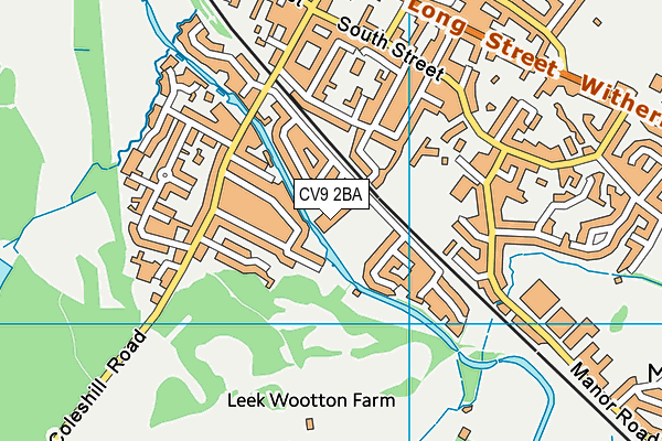 CV9 2BA map - OS VectorMap District (Ordnance Survey)