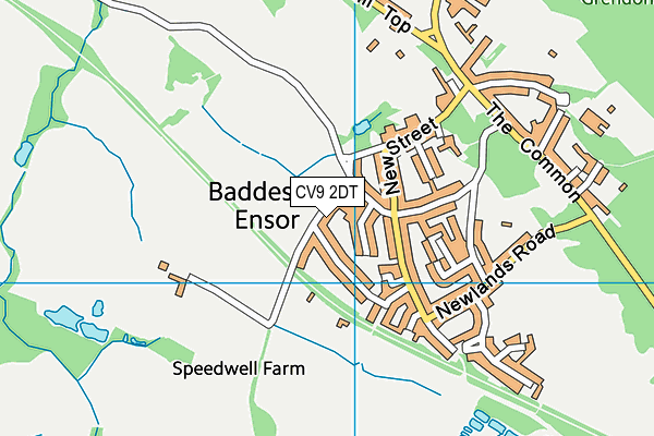 Baddesley Recreation Ground map (CV9 2DT) - OS VectorMap District (Ordnance Survey)