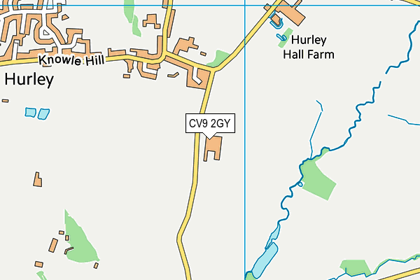 CV9 2GY map - OS VectorMap District (Ordnance Survey)