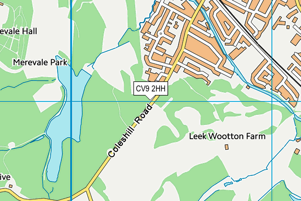 CV9 2HH map - OS VectorMap District (Ordnance Survey)