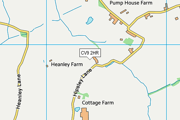 CV9 2HR map - OS VectorMap District (Ordnance Survey)