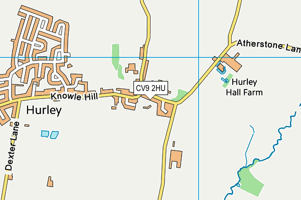 CV9 2HU map - OS VectorMap District (Ordnance Survey)