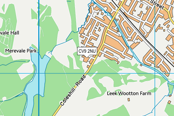 CV9 2NU map - OS VectorMap District (Ordnance Survey)