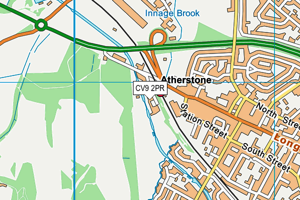 CV9 2PR map - OS VectorMap District (Ordnance Survey)