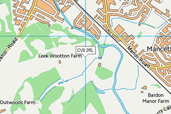 Atherstone Golf Club map (CV9 2RL) - OS VectorMap District (Ordnance Survey)