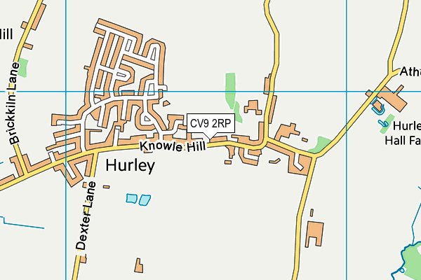 CV9 2RP map - OS VectorMap District (Ordnance Survey)