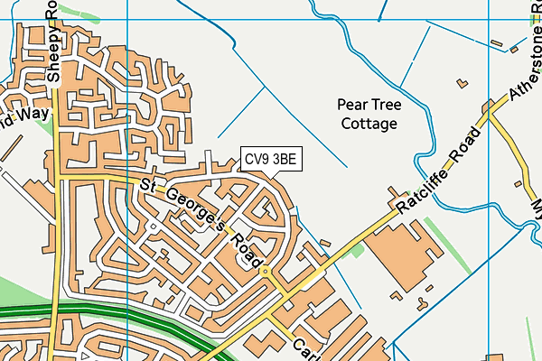 Royal Meadow Drive map (CV9 3BE) - OS VectorMap District (Ordnance Survey)