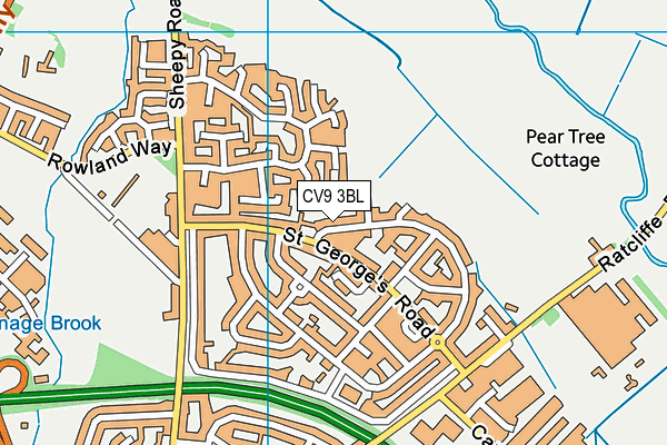 CV9 3BL map - OS VectorMap District (Ordnance Survey)