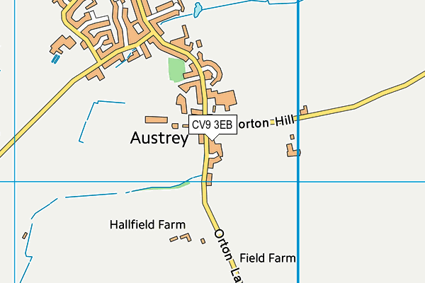 CV9 3EB map - OS VectorMap District (Ordnance Survey)