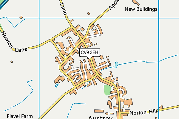 CV9 3EH map - OS VectorMap District (Ordnance Survey)
