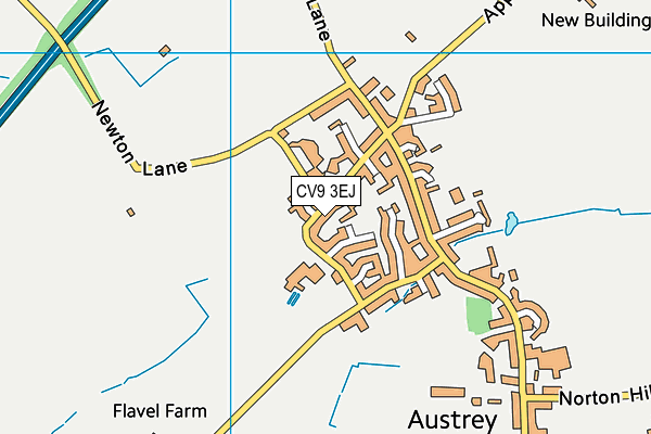 CV9 3EJ map - OS VectorMap District (Ordnance Survey)