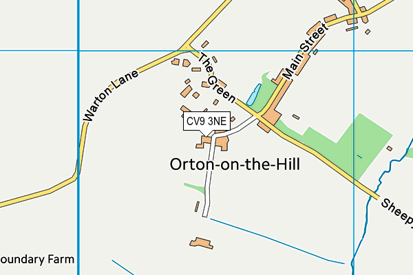 CV9 3NE map - OS VectorMap District (Ordnance Survey)