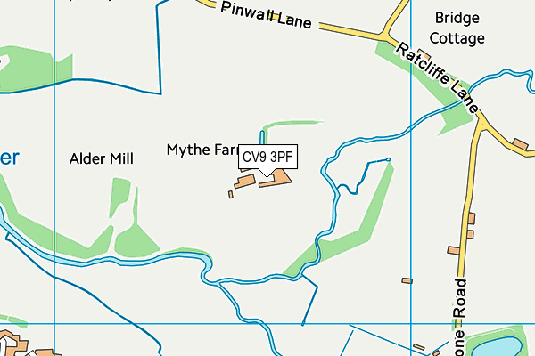 CV9 3PF map - OS VectorMap District (Ordnance Survey)