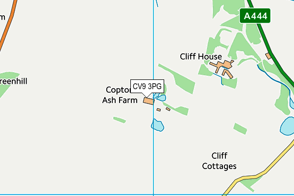 CV9 3PG map - OS VectorMap District (Ordnance Survey)