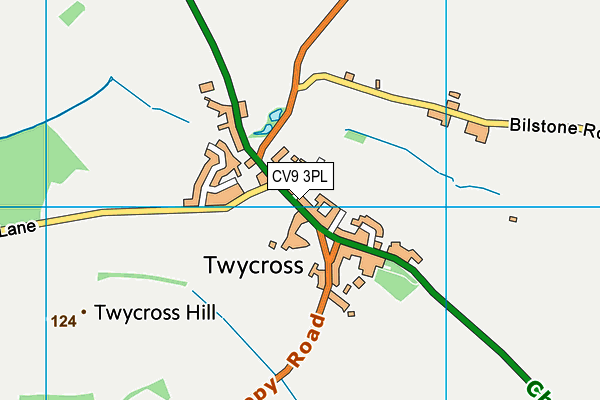 Twycross House School map (CV9 3PL) - OS VectorMap District (Ordnance Survey)