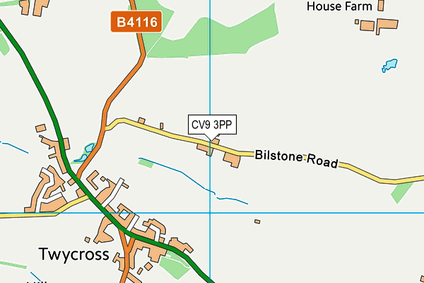 CV9 3PP map - OS VectorMap District (Ordnance Survey)