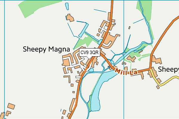 CV9 3QR map - OS VectorMap District (Ordnance Survey)