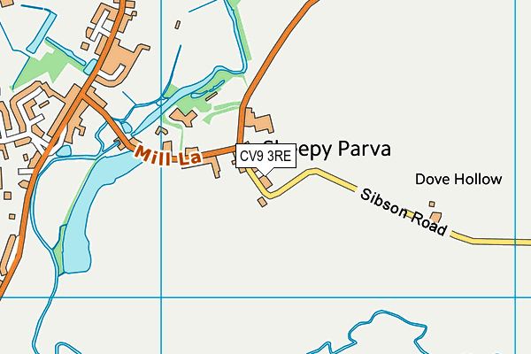 CV9 3RE map - OS VectorMap District (Ordnance Survey)