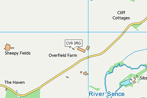 CV9 3RG map - OS VectorMap District (Ordnance Survey)