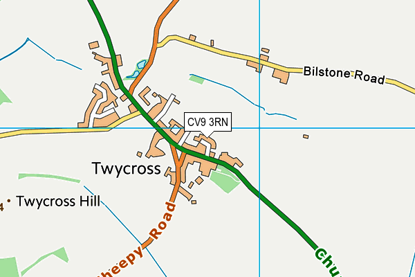 CV9 3RN map - OS VectorMap District (Ordnance Survey)