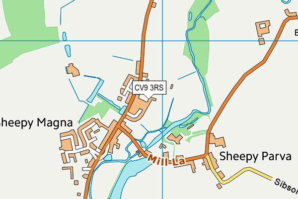 CV9 3RS map - OS VectorMap District (Ordnance Survey)